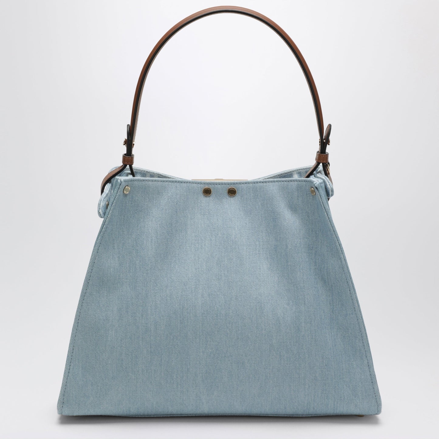 Fendi Fendi Way Bag In Light Blue Denim Women FENDI