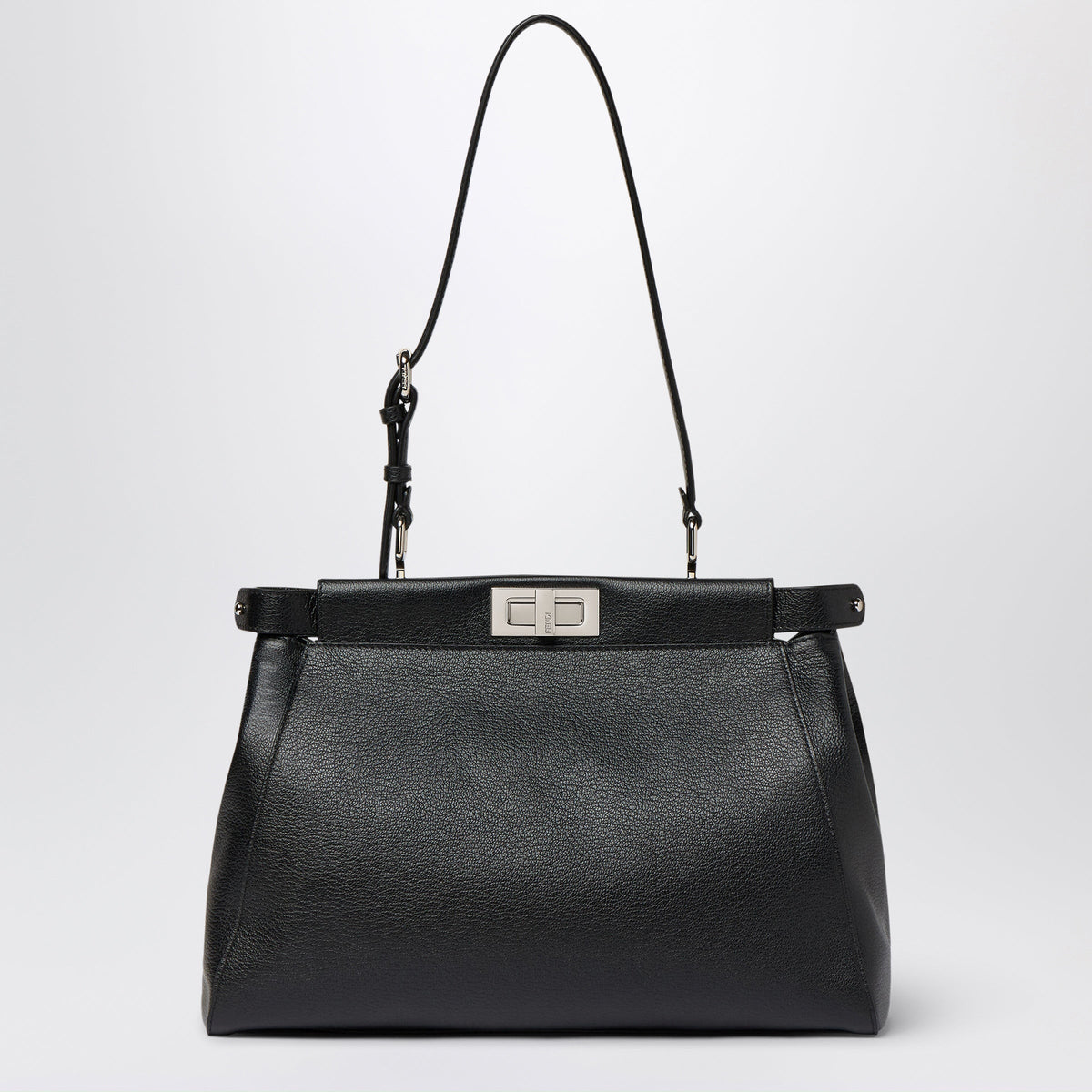Fendi My Peekaboo Medium Handbag In Black Calfskin Women FENDI