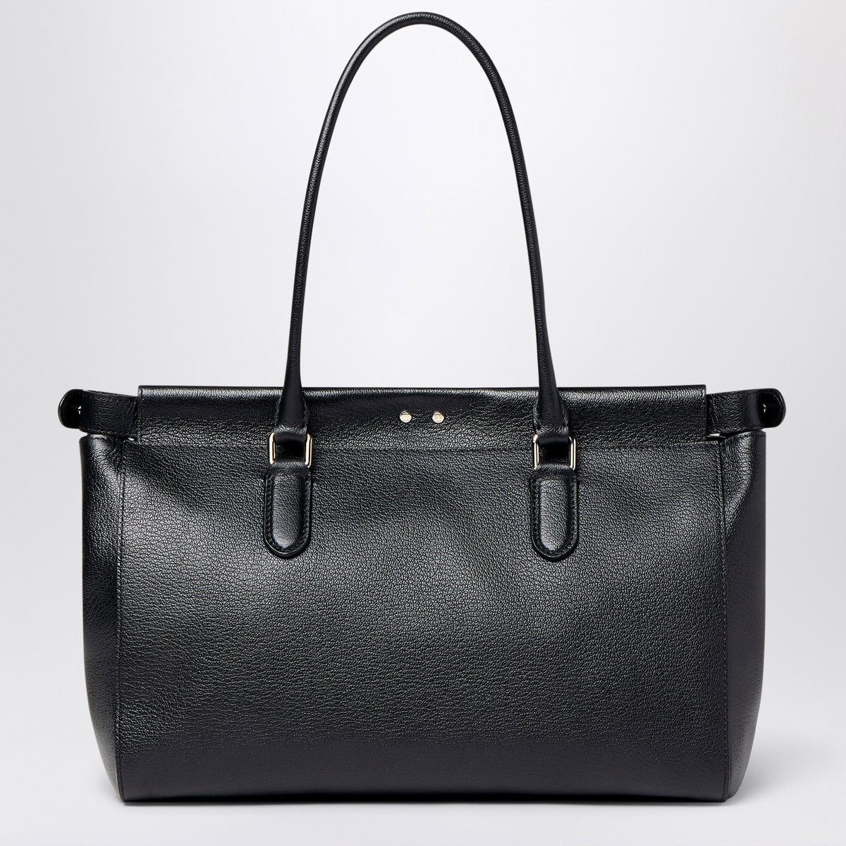 Fendi Black Leather Peekaboo Small Tote Bag Women FENDI