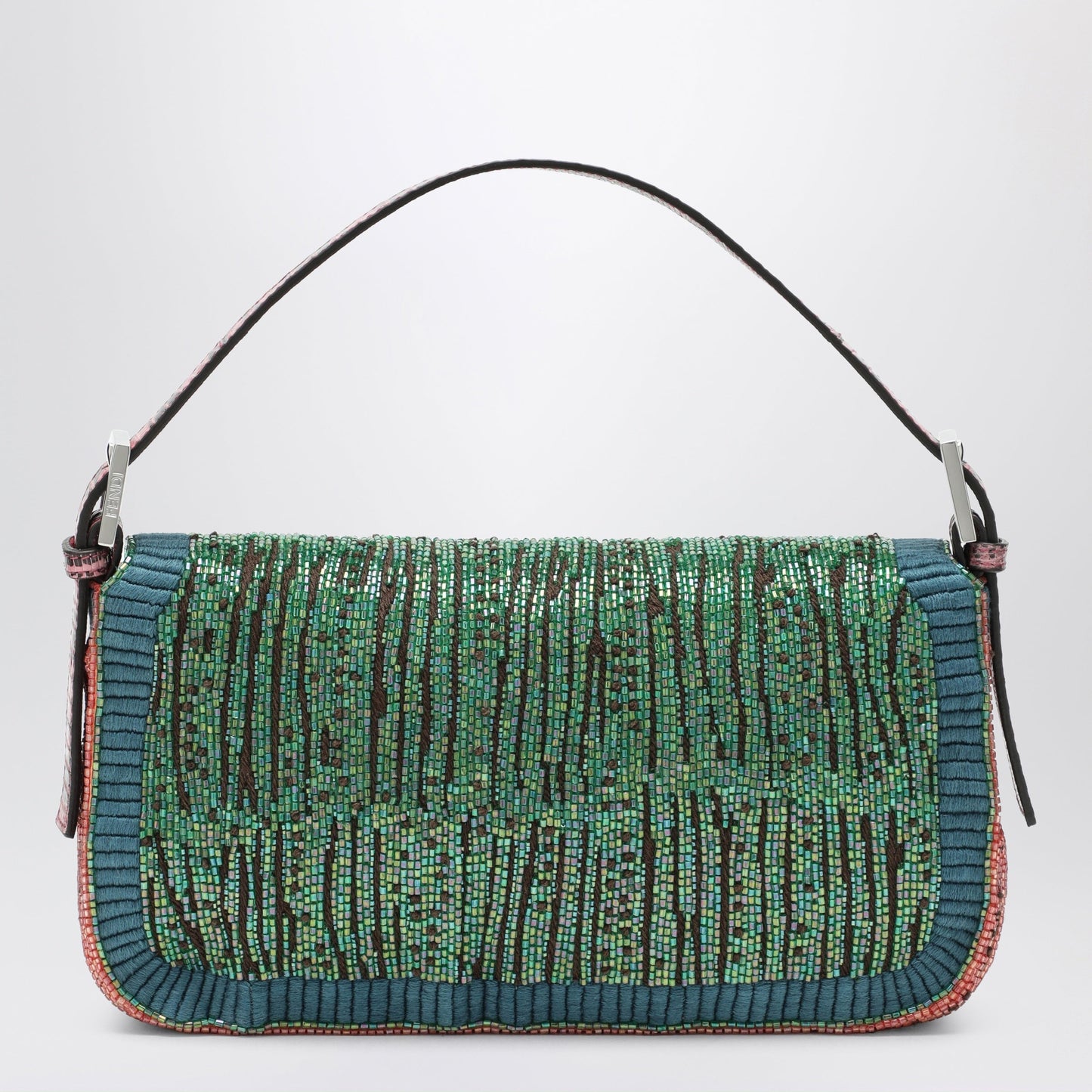 Fendi Fendi Baguette Bag With Multicoloured Beads Women FENDI