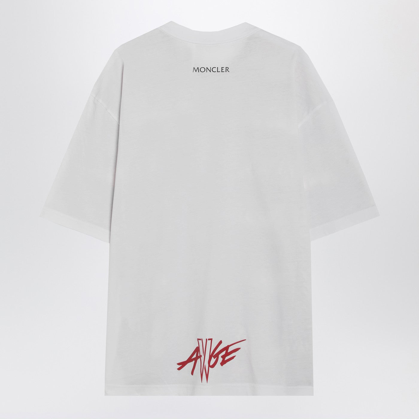 Moncler X A$Ap Rocky Red Cotton T-Shirt With Digital Print Men Moncler X A$AP Rocky