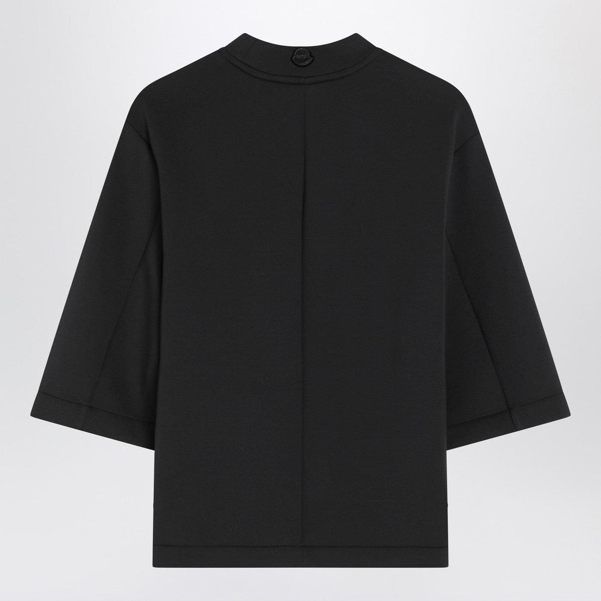 Moncler X Edward Enninful Black Top With Asymmetric Hem Women Women Moncler X Edward Enninful