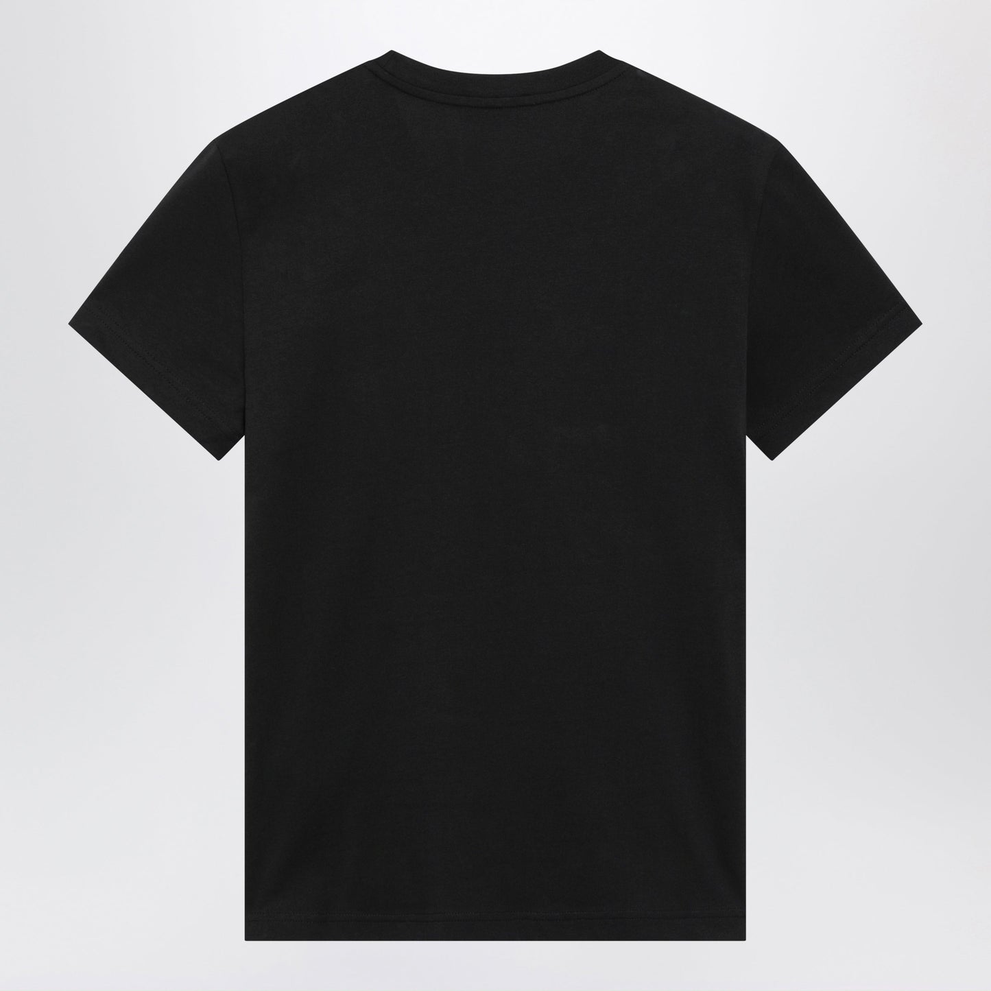 Moncler Black Cotton T-Shirt With Logo Women MONCLER