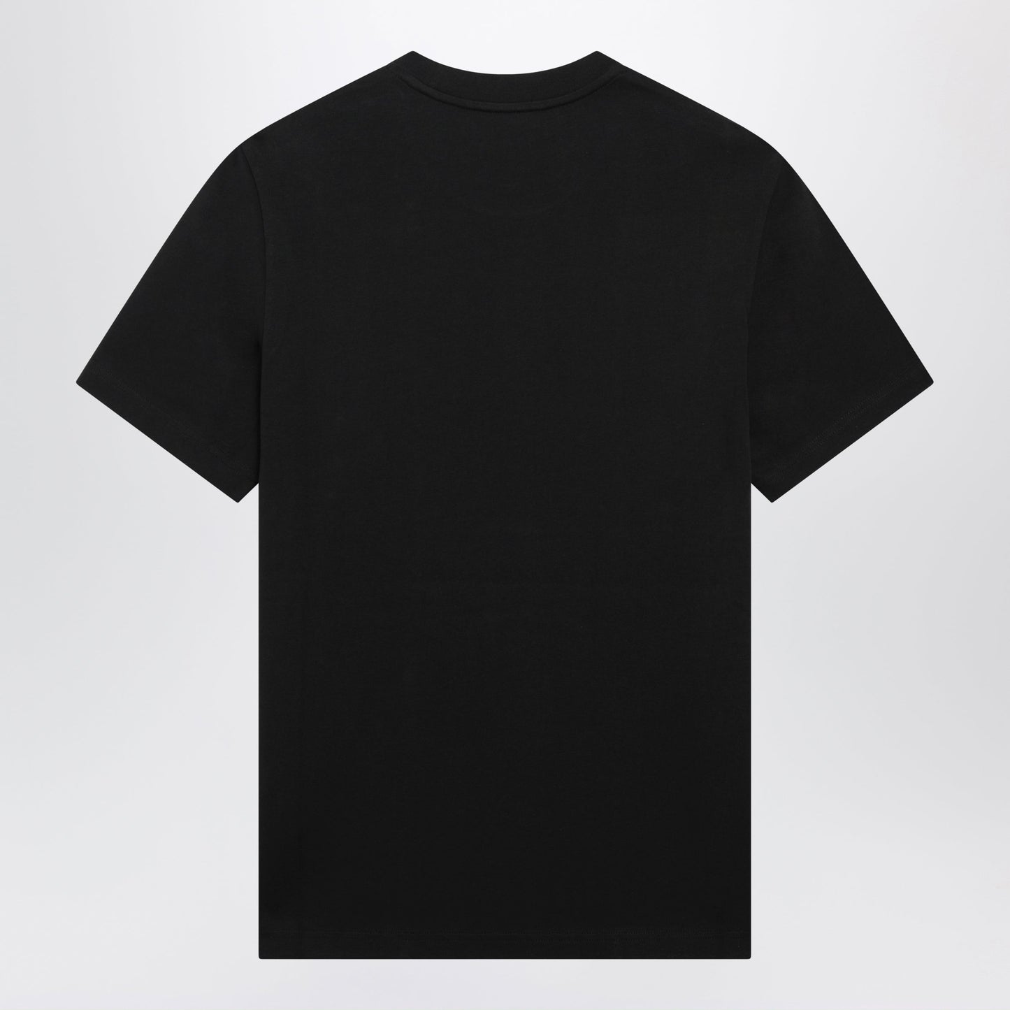 Moncler Black Cotton Jersey T-Shirt With Logo Patch Men MONCLER