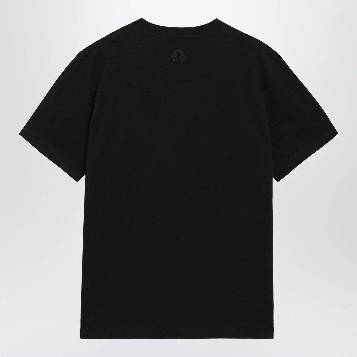Moncler Black Cotton T-Shirt With Logo Men MONCLER