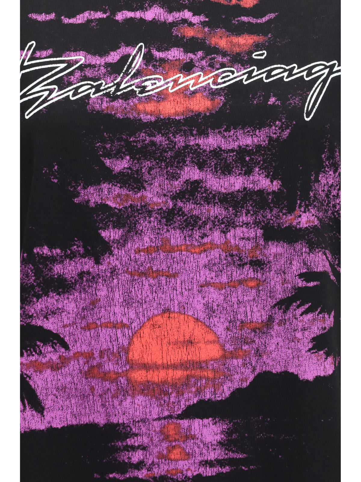 Balenciaga Women Printed Cotton T-Shirt BALENCIAGA