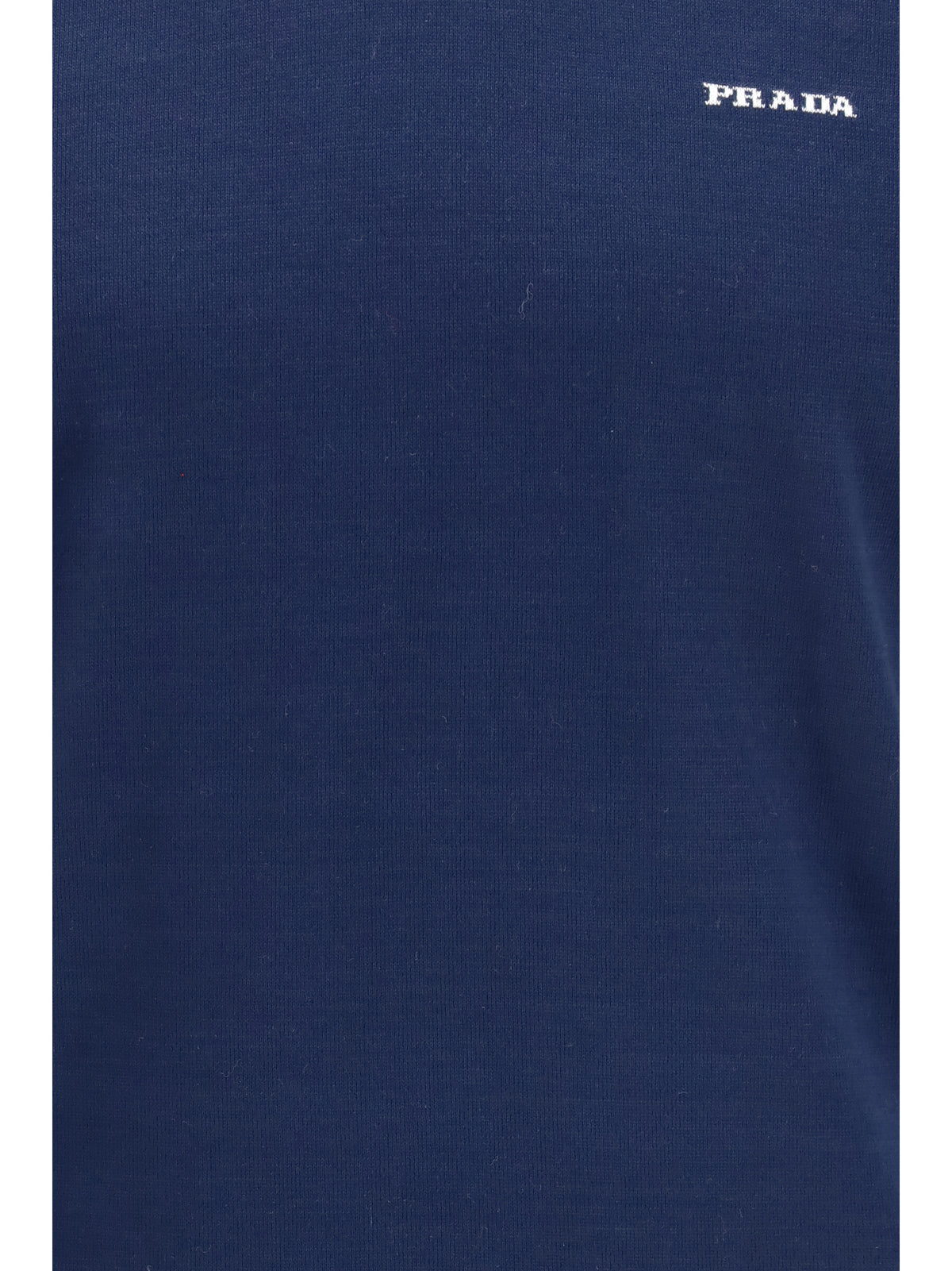 Prada Men C-Neck Knit In Cotton PRADA