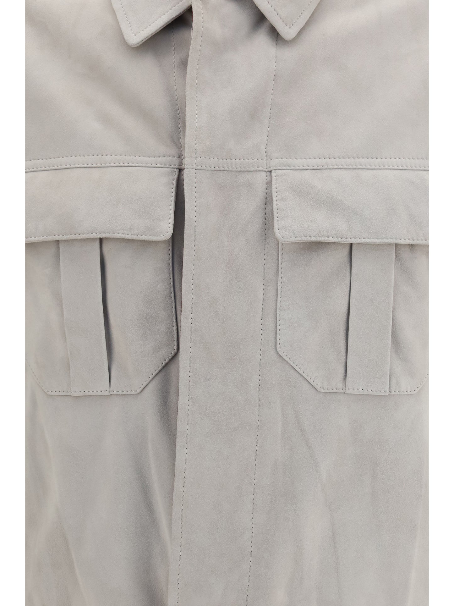Brunello Cucinelli Men Suede Jacket BRUNELLO CUCINELLI