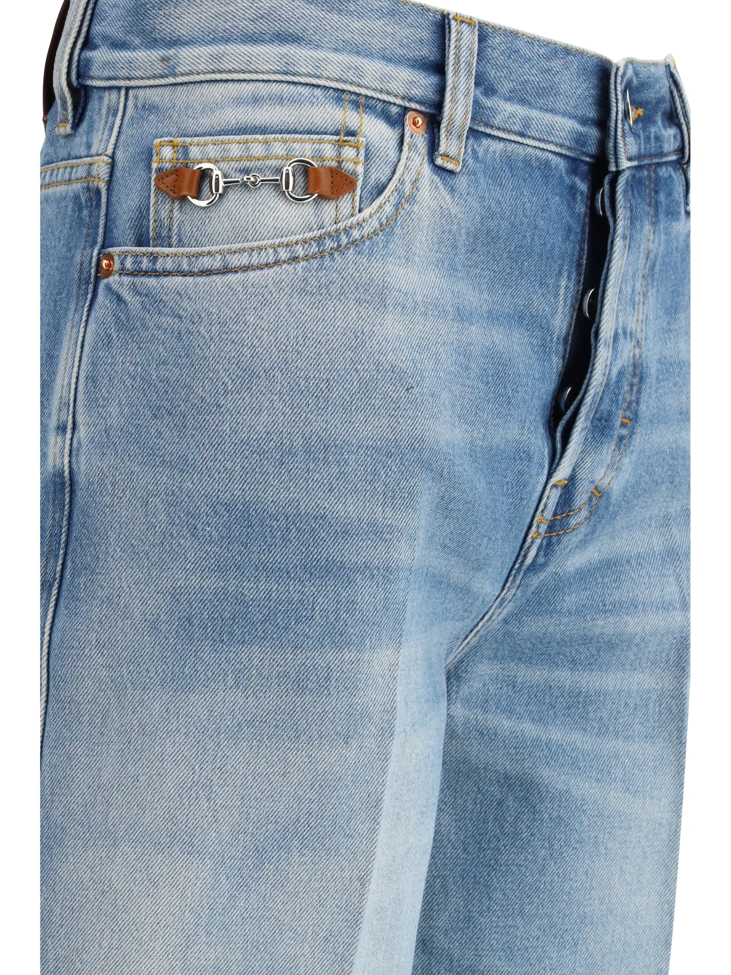 Gucci Women Cotton Denim Flare Jeans GUCCI