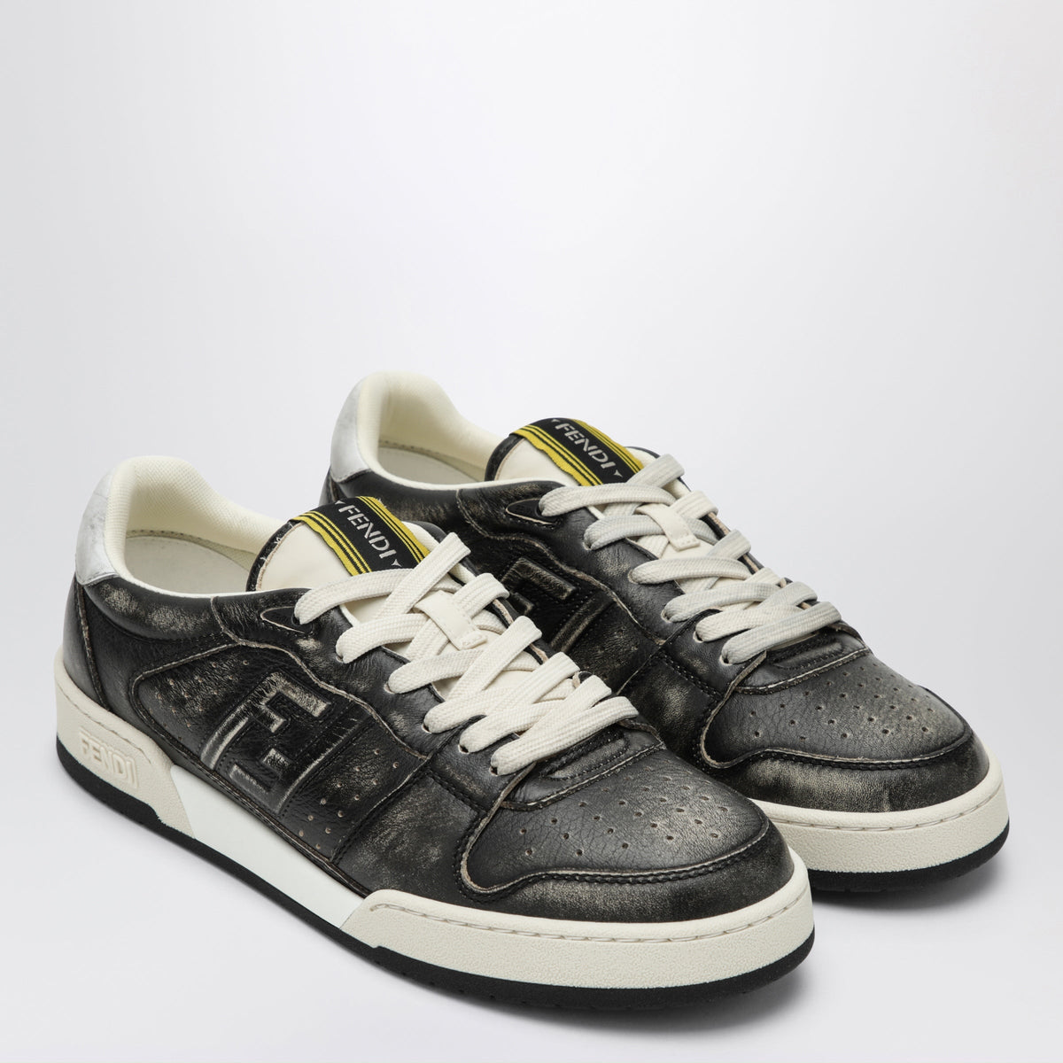 Fendi Fendi Match Sneakers In Vintage Leather Women FENDI
