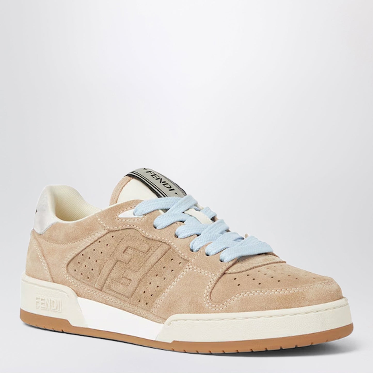 Fendi Fendi Match Low-Top Sneakers In Beige Suede Women FENDI