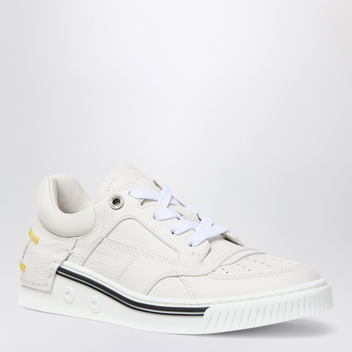 Fendi Fendi Fender Low-Top Sneakers In White Leather Women FENDI