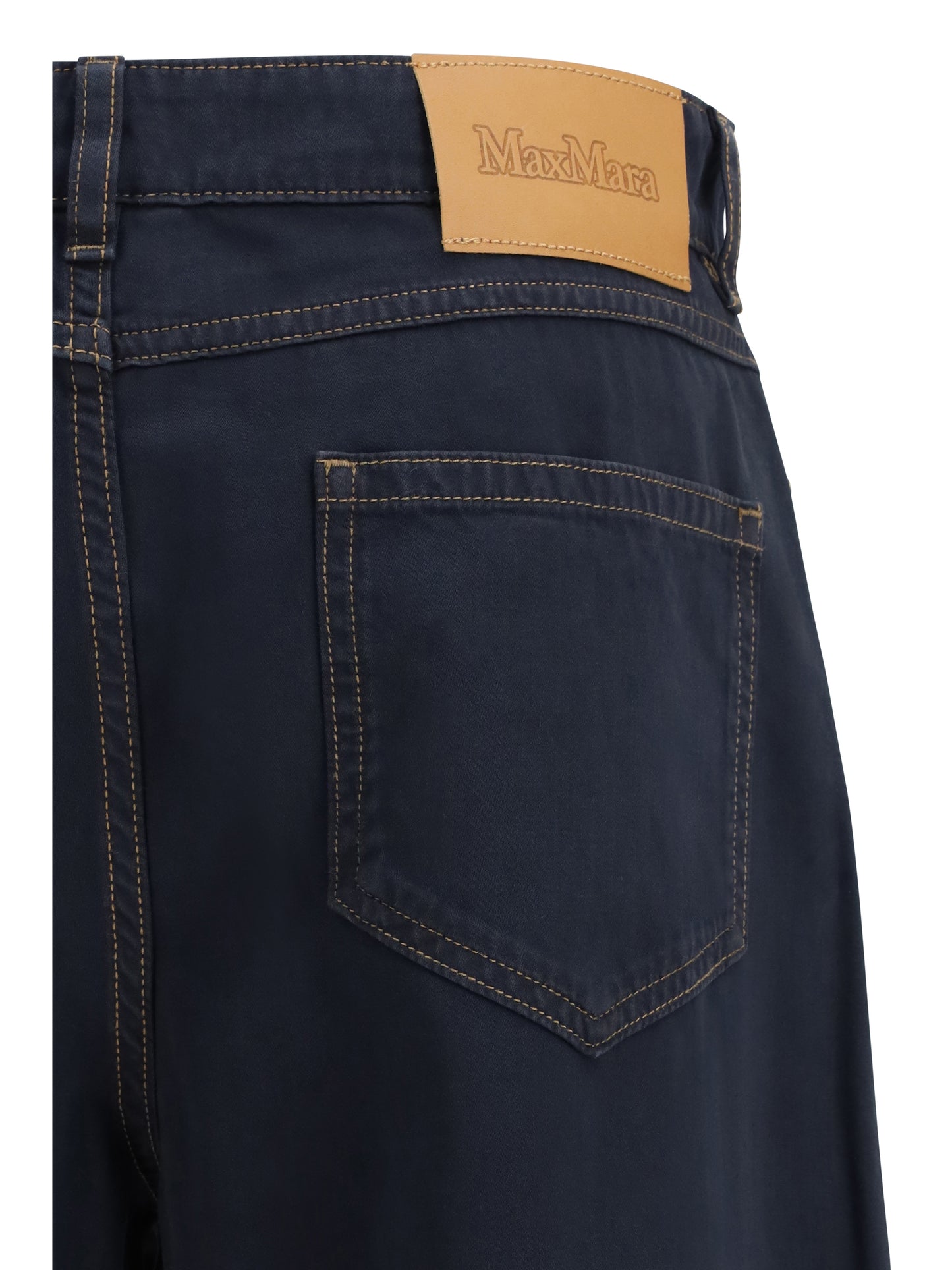 Max Mara Studio Women Baggy Pants In Pure Cotton Satin MAX MARA STUDIO