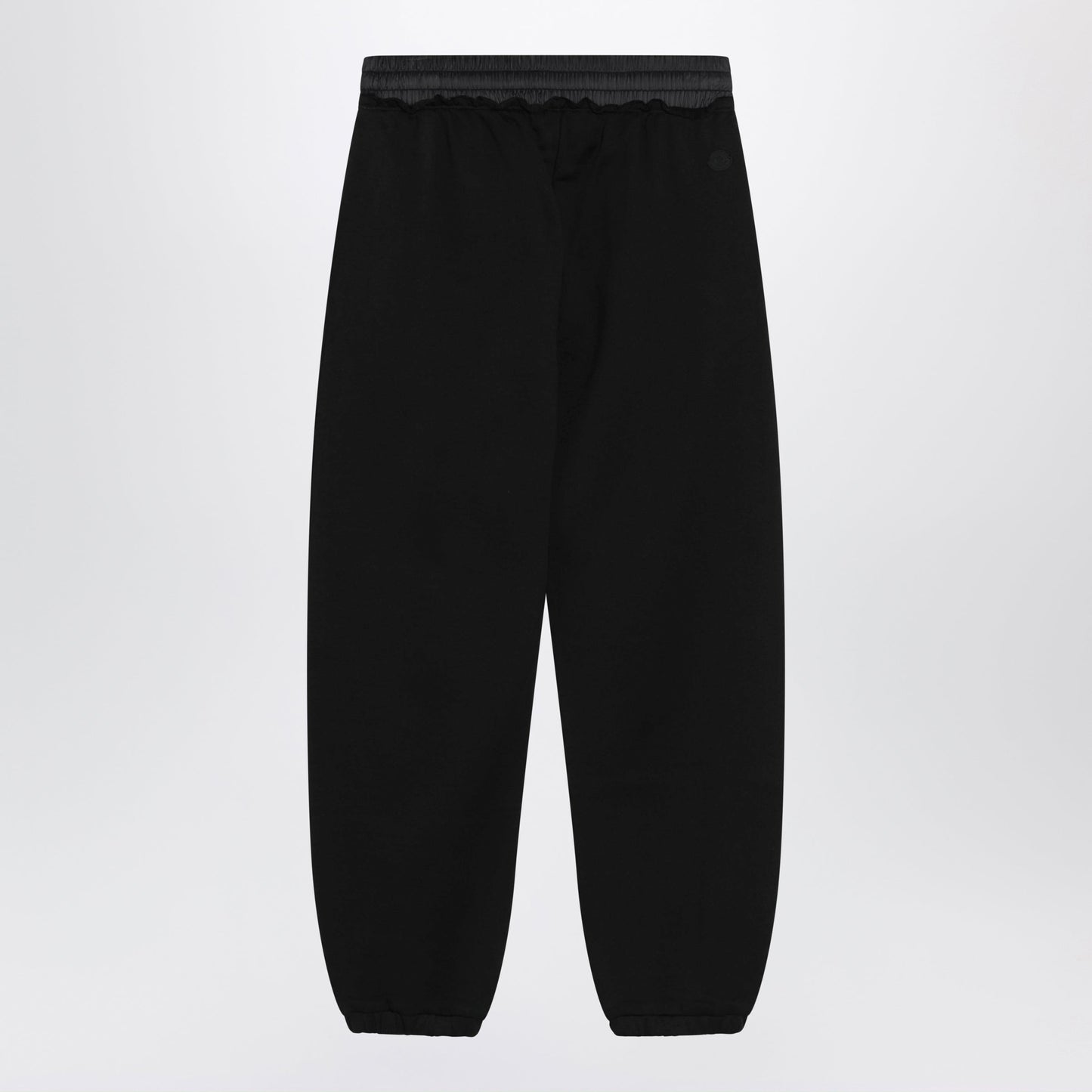 Moncler Black Cotton Jogger Pants With Logo Women MONCLER