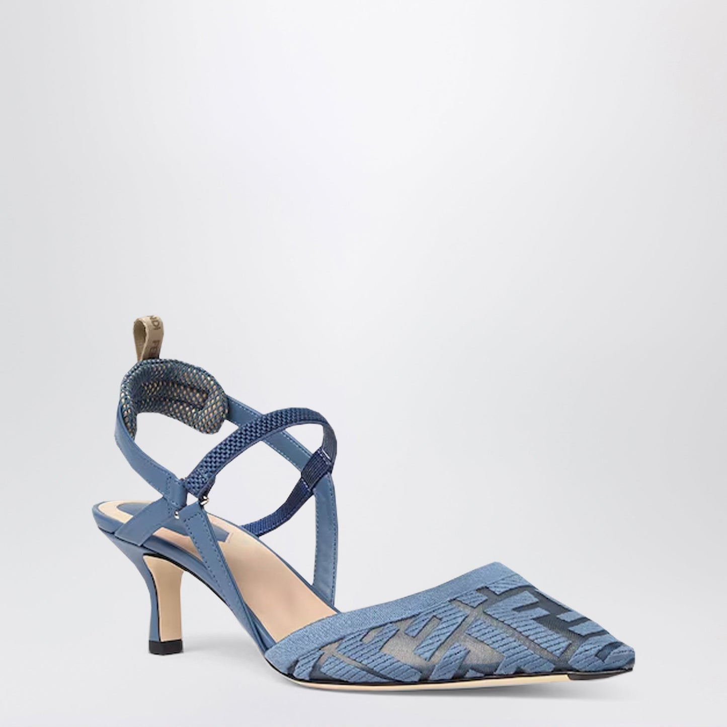 Fendi Light Blue Colibr㬠Lite Slingback Women FENDI