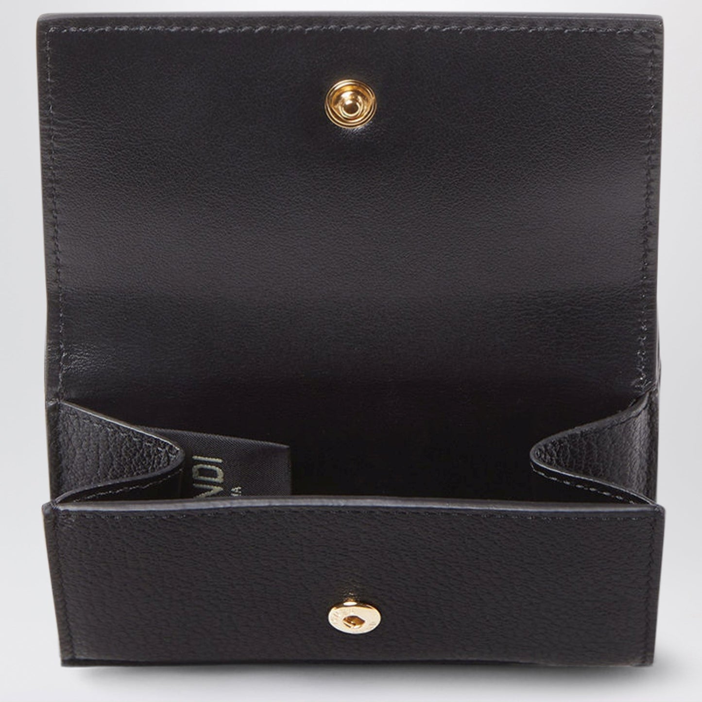 Fendi Black Mini Leather Wallet Women FENDI