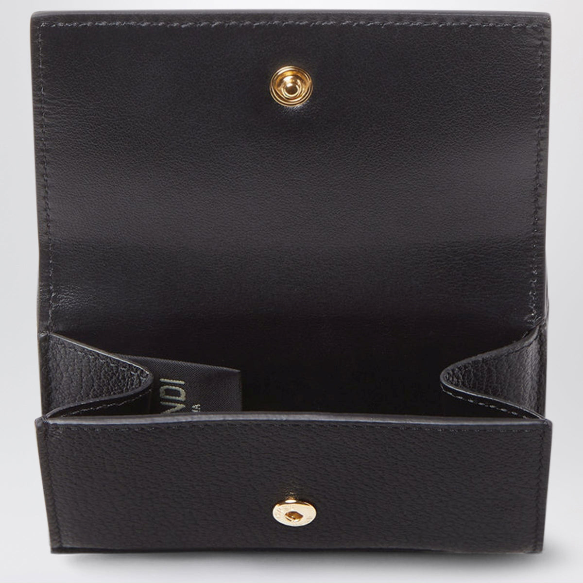 Fendi Black Mini Leather Wallet Women FENDI