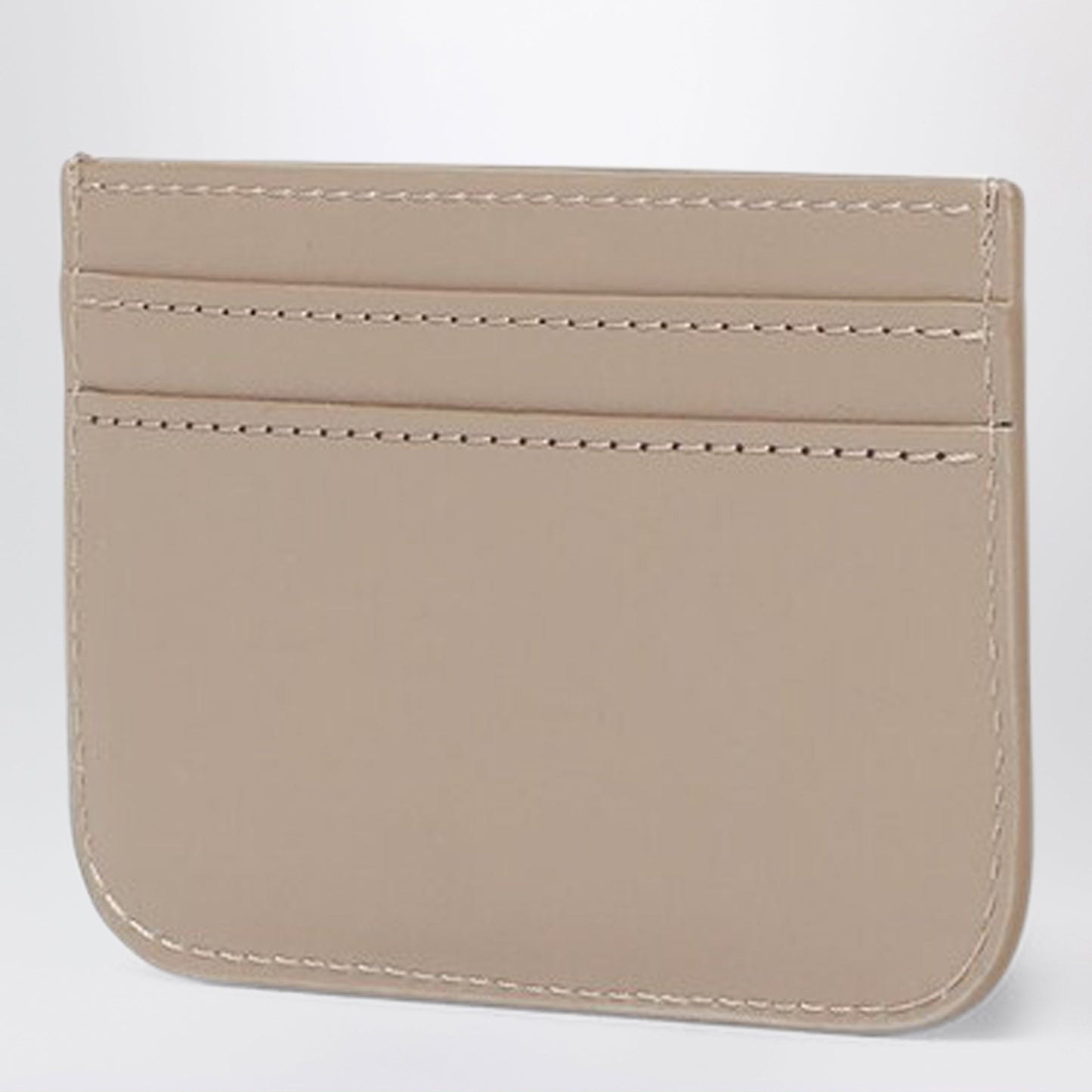 Fendi Taupe Leather Ff Card Case Women FENDI