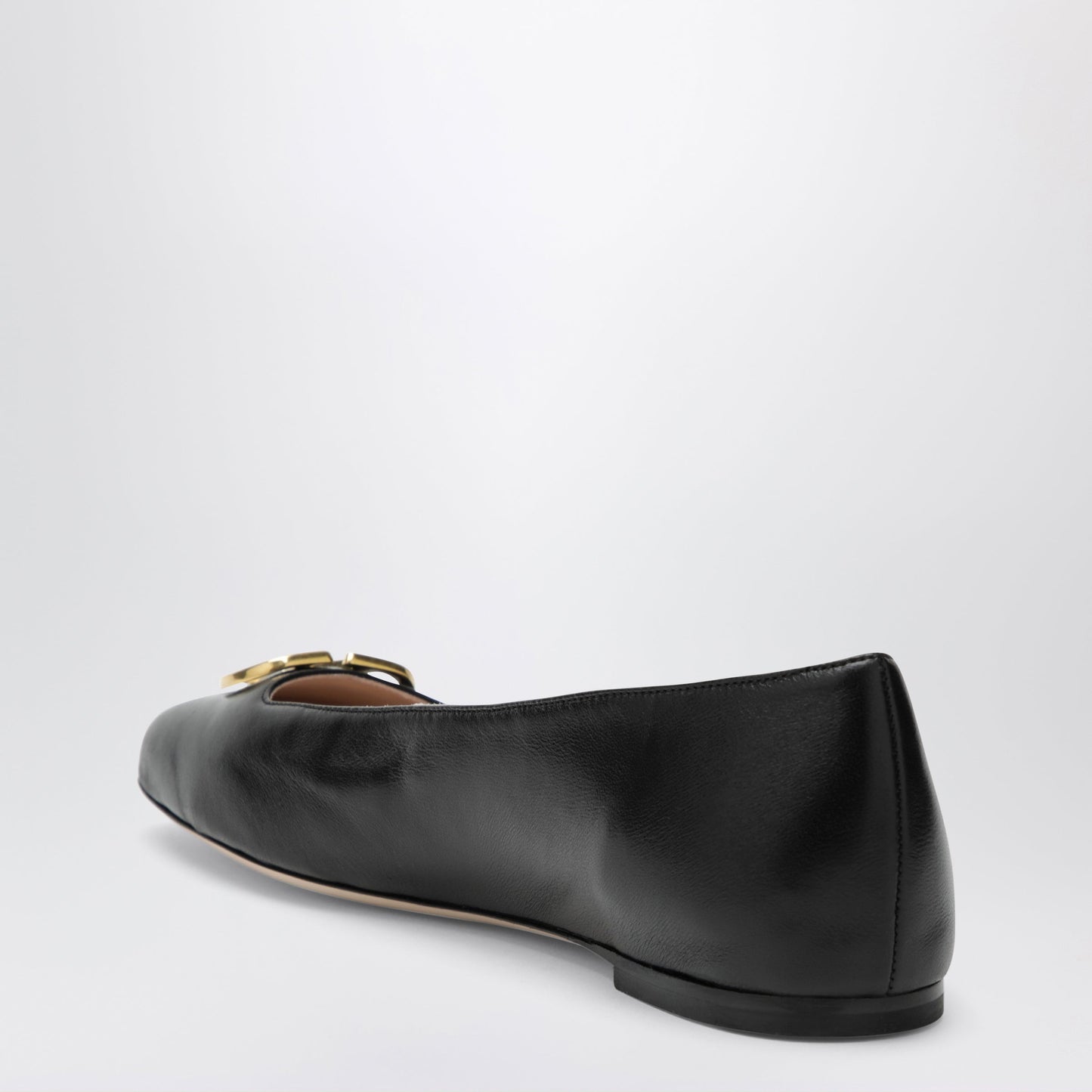 Valentino Garavani Black Vlogo Signature Ballerina Flats In Nappa Leather Women VALENTINO GARAVANI