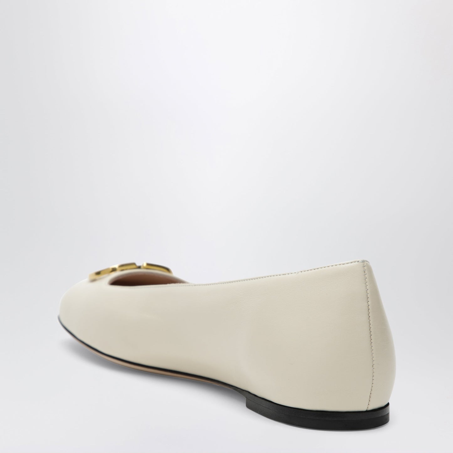 Valentino Garavani White Vlogo Signature Ballerina Flats In Nappa Leather Women VALENTINO GARAVANI