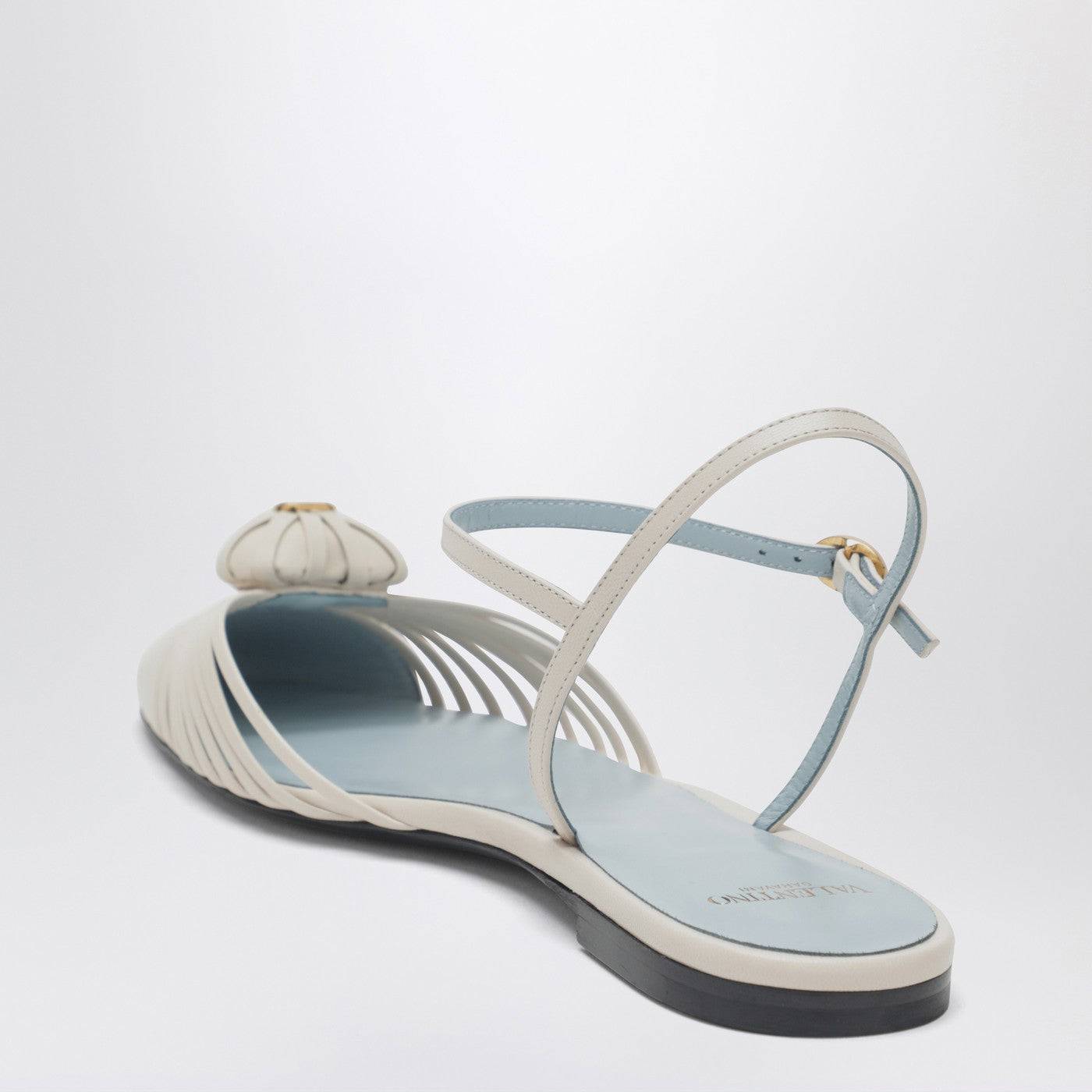 Valentino Garavani Coeur Royal Sandals In Ivory Women VALENTINO GARAVANI