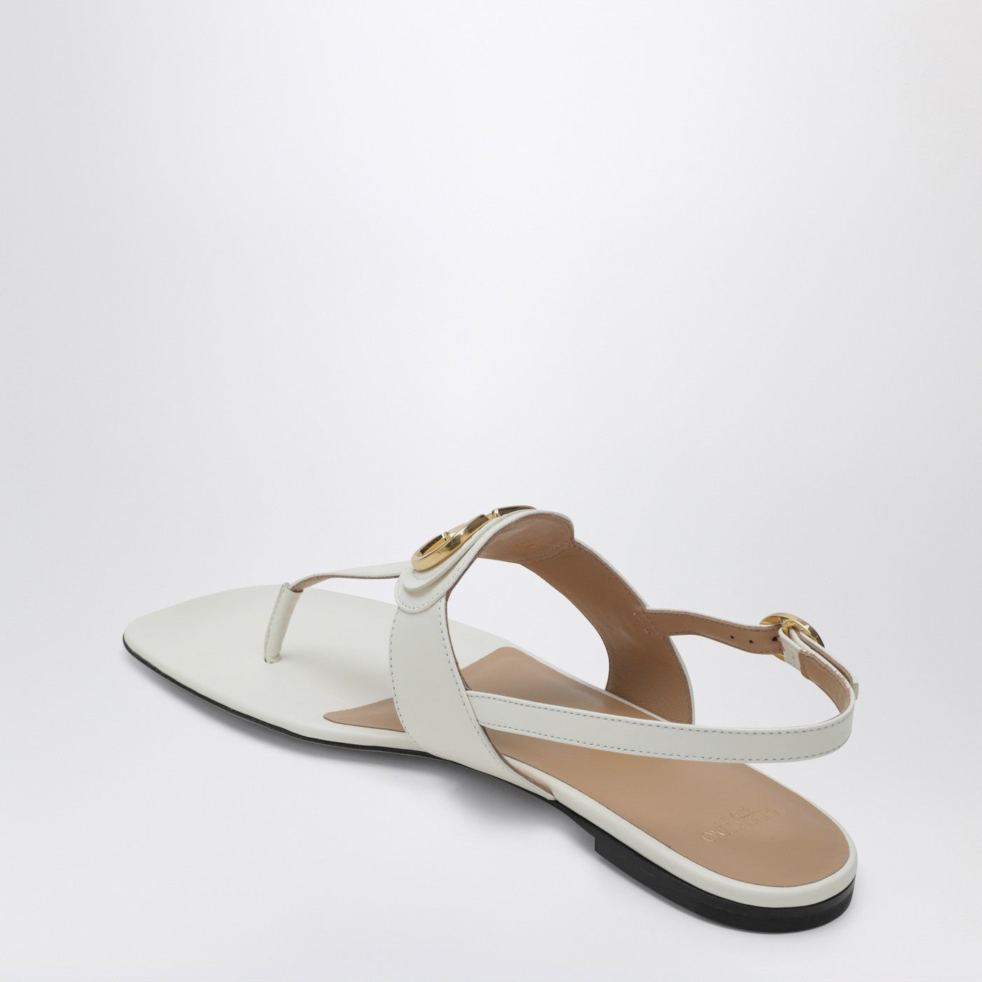 Valentino Garavani Ivory Vlogo Signature Thong Sandals Women VALENTINO GARAVANI