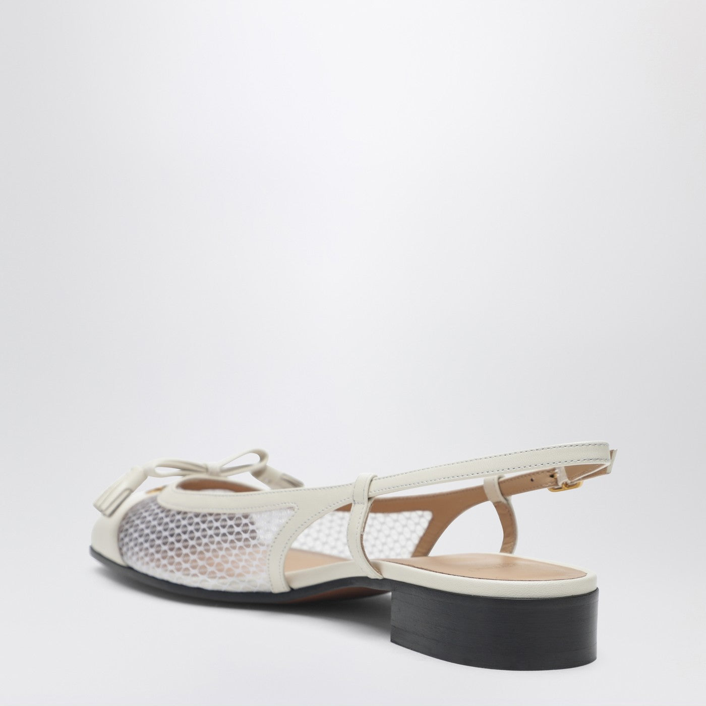 Valentino Garavani Valet Du Roi Slingback Ballerina Ivory Women VALENTINO GARAVANI