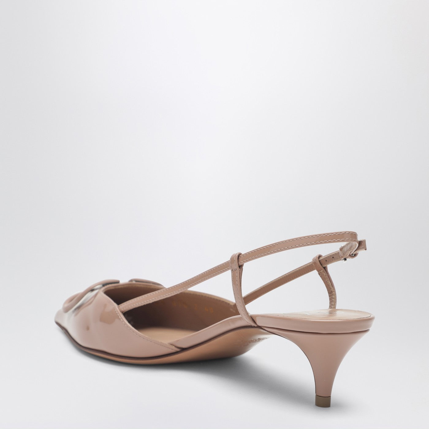 Valentino Garavani Vlogo Signature Slingback Pumps Pink In Patent Leather Women VALENTINO GARAVANI