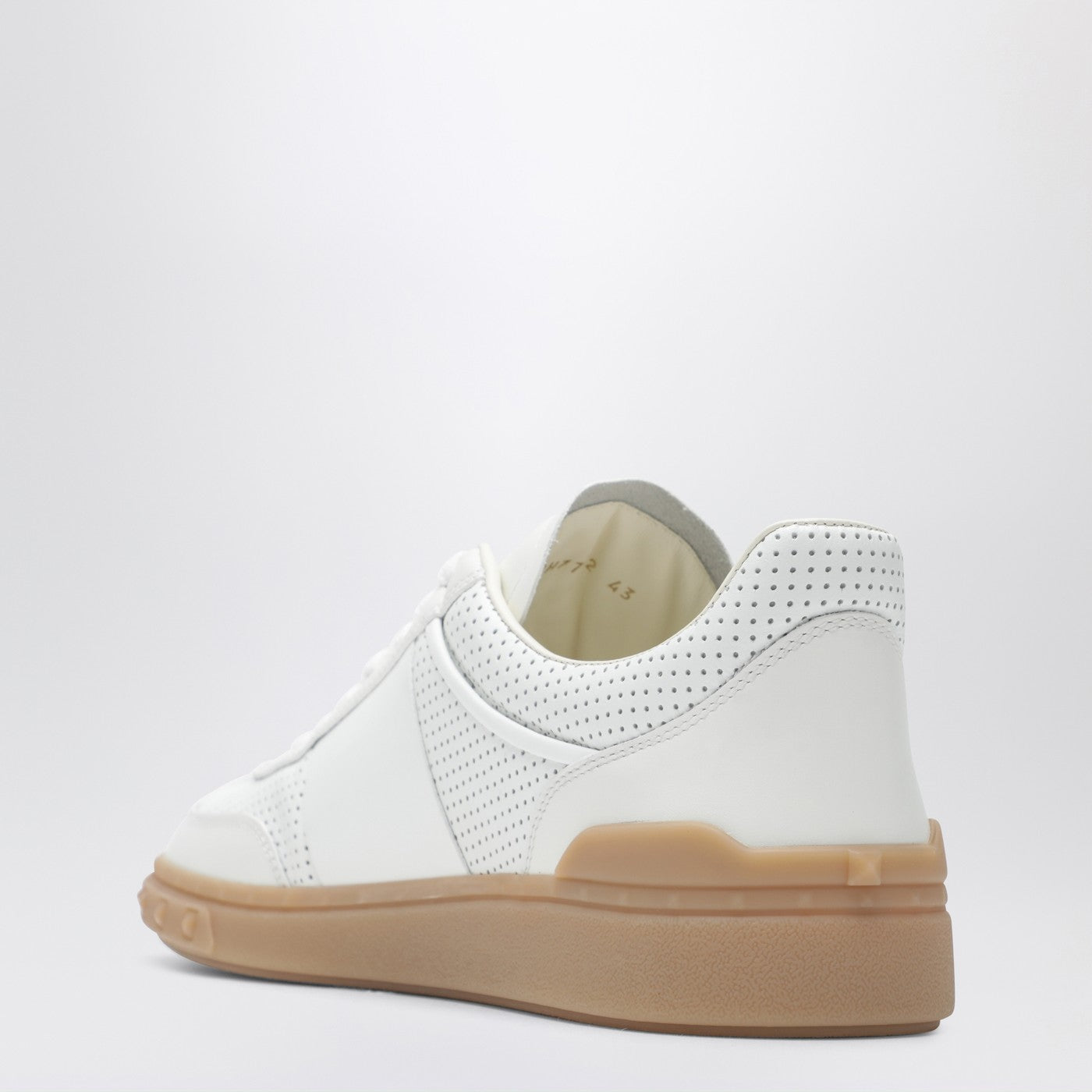 Valentino Garavani Upvillage Sneakers White In Perforated Leather Men VALENTINO GARAVANI