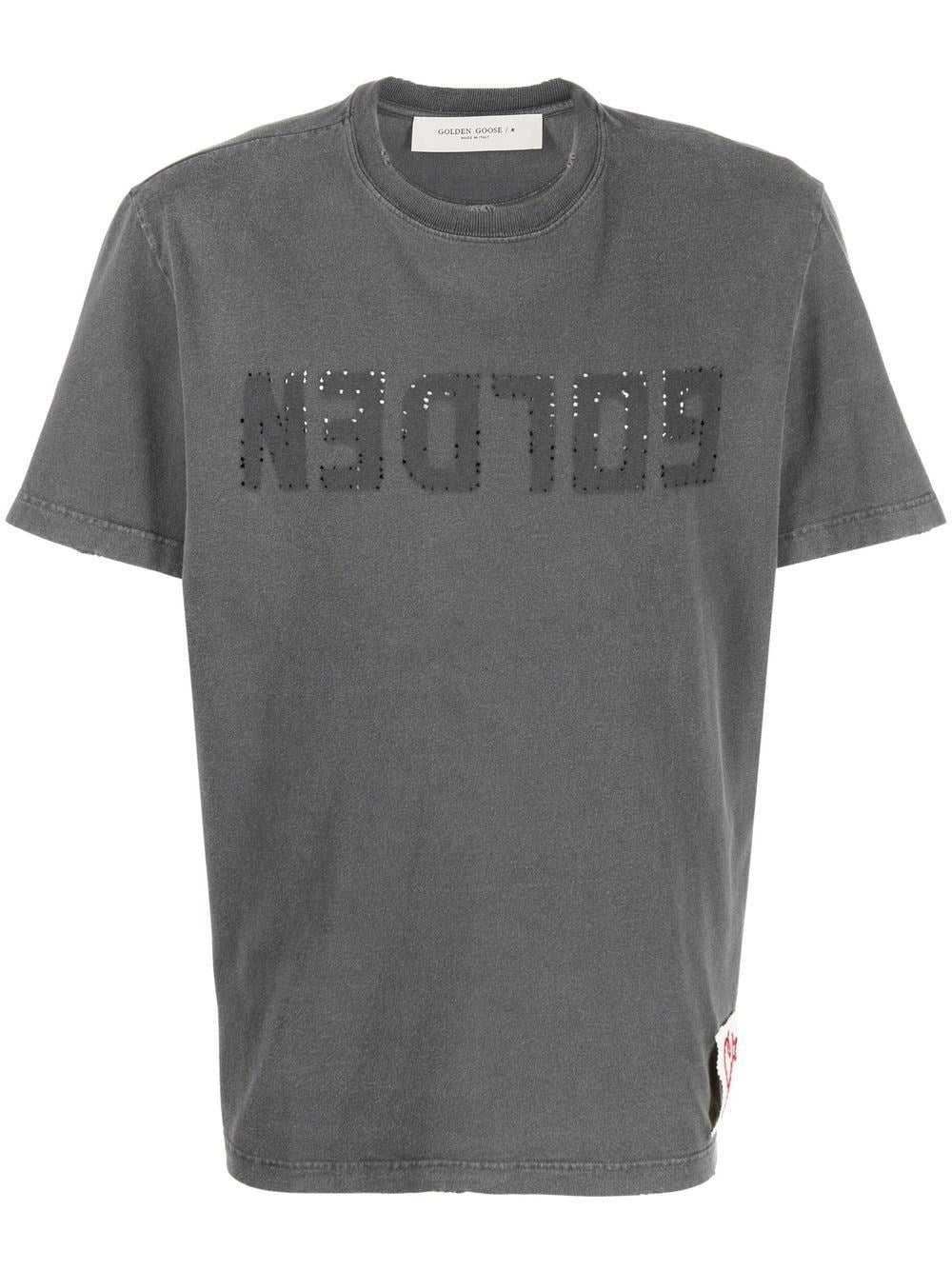 Golden Goose Men Distressed T-Shirt GOLDEN GOOSE