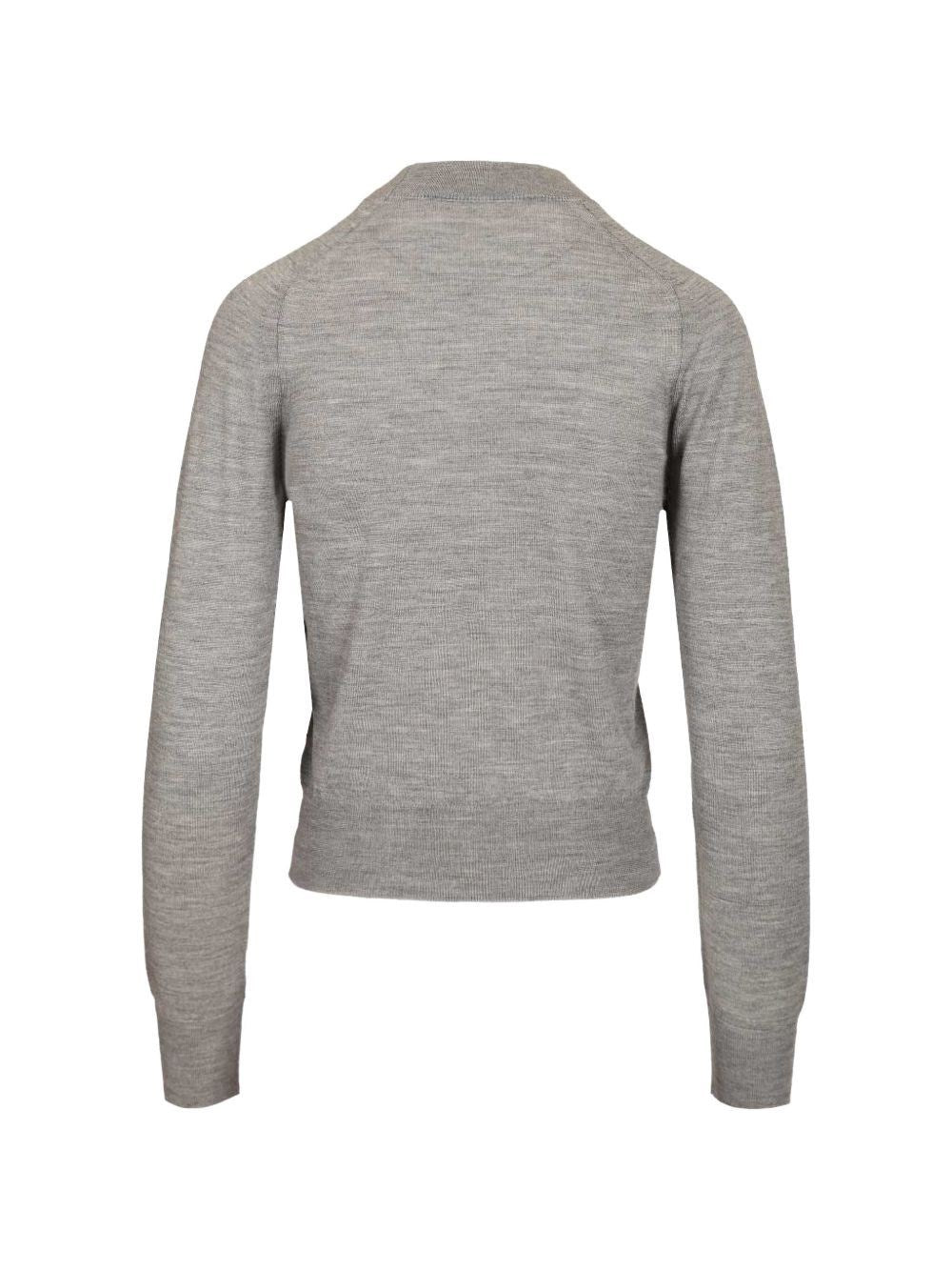 Ami Women Quota -Crewneck Sweater With Contrasted Ami De Coeur AMI PARIS