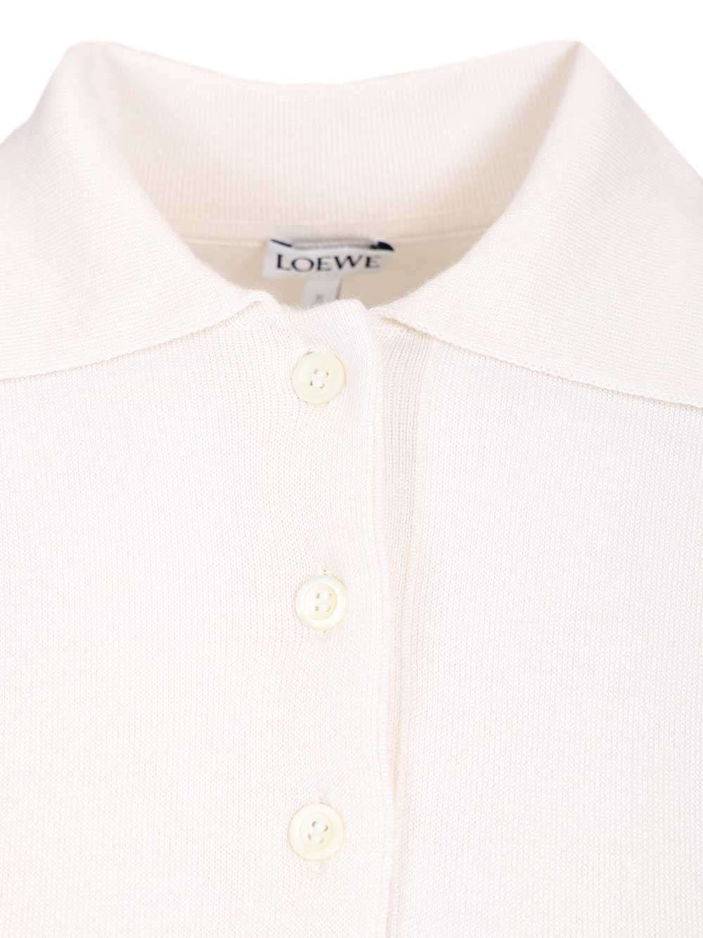 Loewe Women Cashmere And Silk Blend Polo Shirt LOEWE