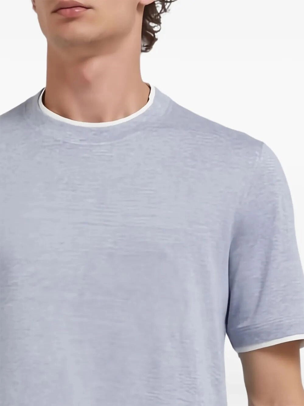 Brunello Cucinelli Men T-Shirt With Faux-Layering BRUNELLO CUCINELLI