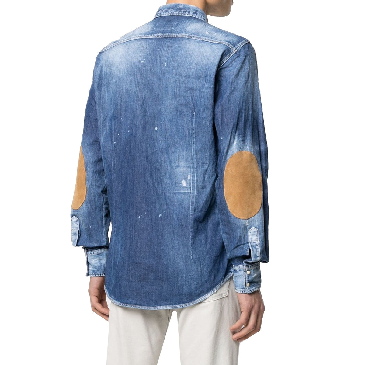 Dsquared2 Distressed Effect Denim Shirt Men DSQUARED2