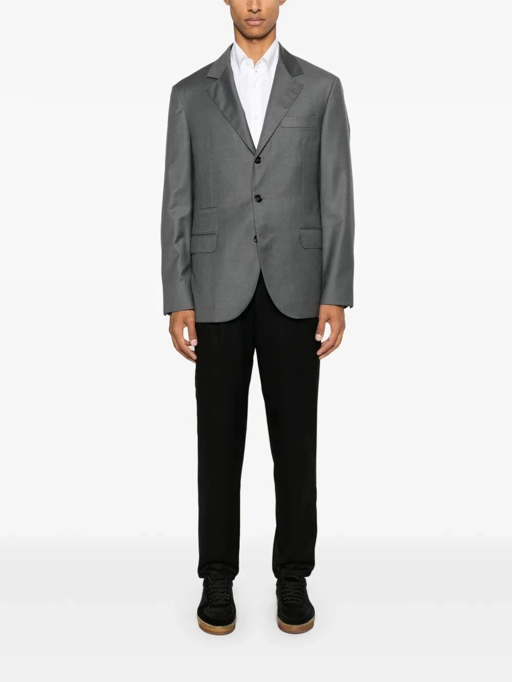 Brunello Cucinelli Men Virgin Wool Flannel Trousers BRUNELLO CUCINELLI