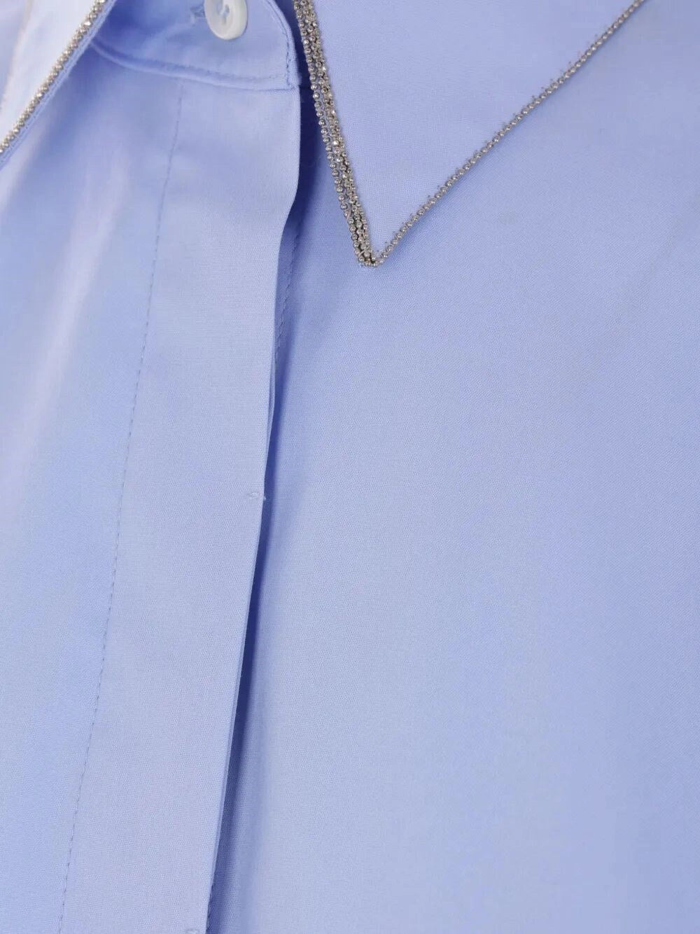 Brunello Cucinelli Women Shirt With Monili Trim At Collar BRUNELLO CUCINELLI
