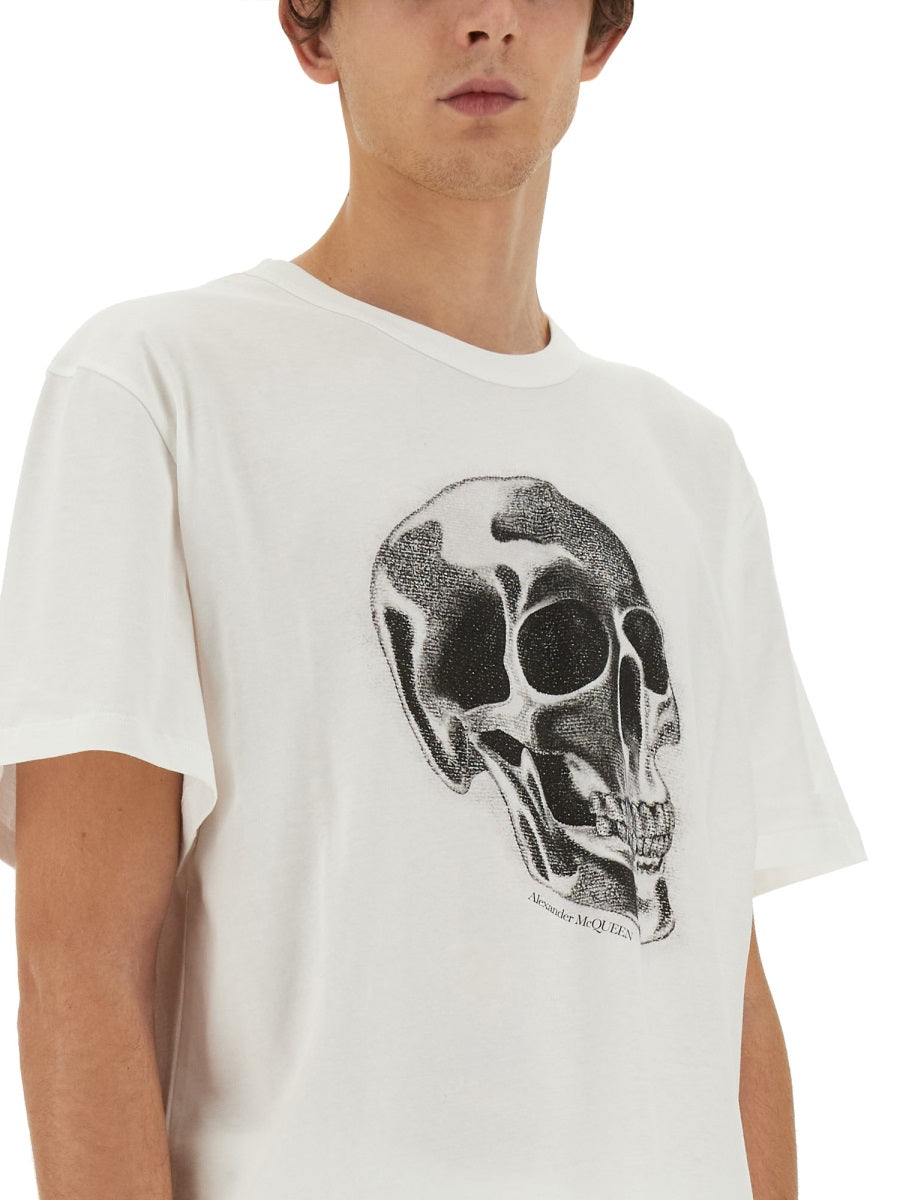 Alexander Mcqueen Men Skull Print T-Shirt ALEXANDER MCQUEEN