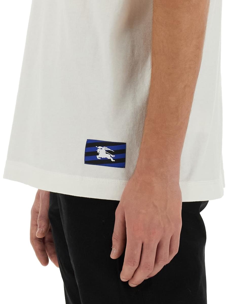 Burberry Men T-Shir With Ekd Patch BURBERRY