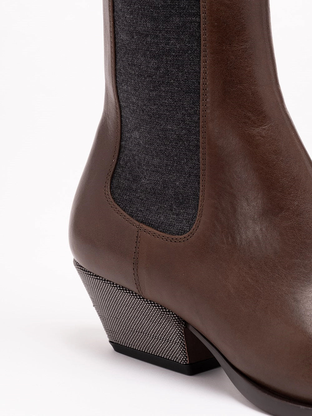 Brunello Cucinelli Women Leather Chelsea Boots BRUNELLO CUCINELLI