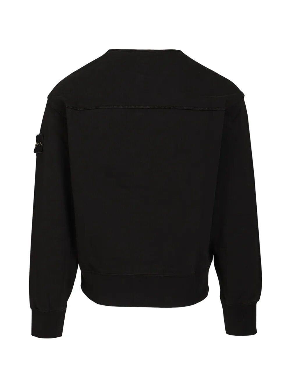 Stone Island Men Organic Cotton Fleece Cardigan Sweatshirt STONE ISLAND
