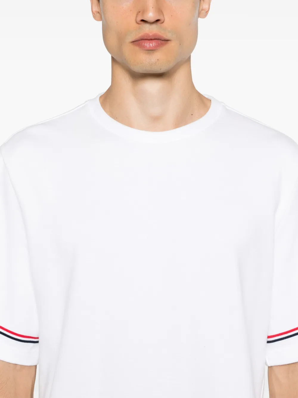 Thom Browne Men Rwb Stripe T-Shirt THOM BROWNE