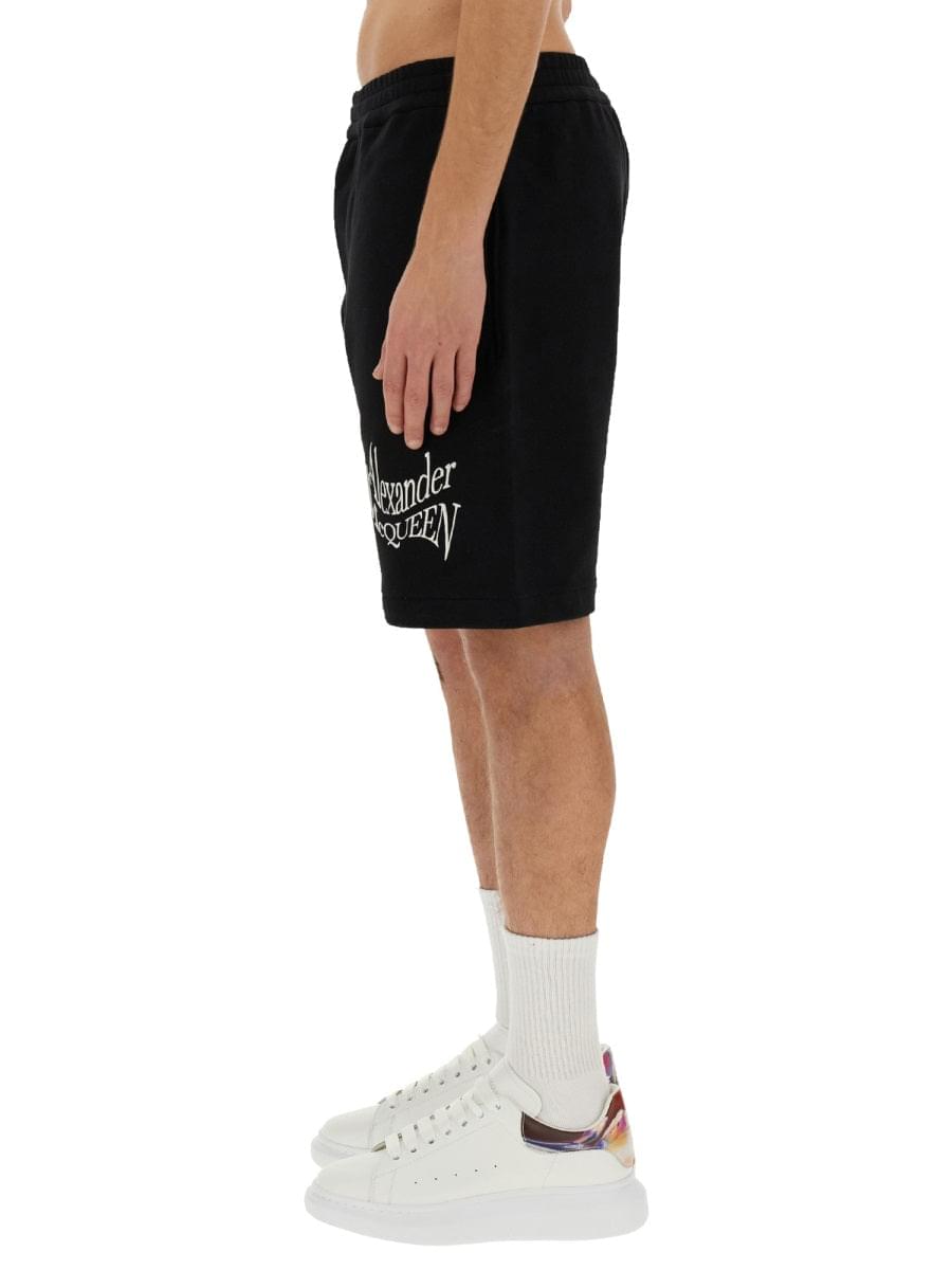 Alexander Mcqueen Men Bermuda With Logo ALEXANDER MCQUEEN