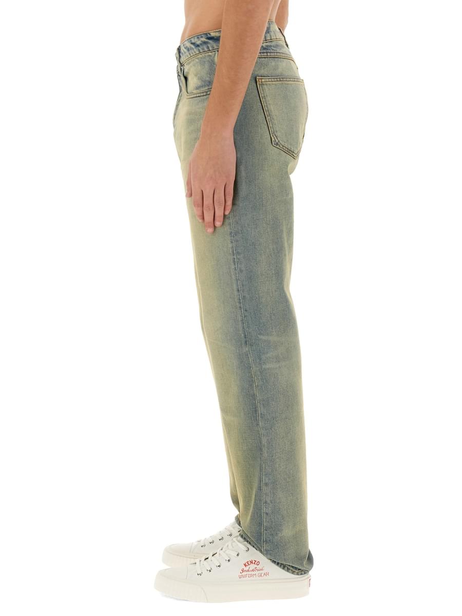 Kenzo Men Slim Bara Jeans 'Kenzo Drawn Varsity' KENZO