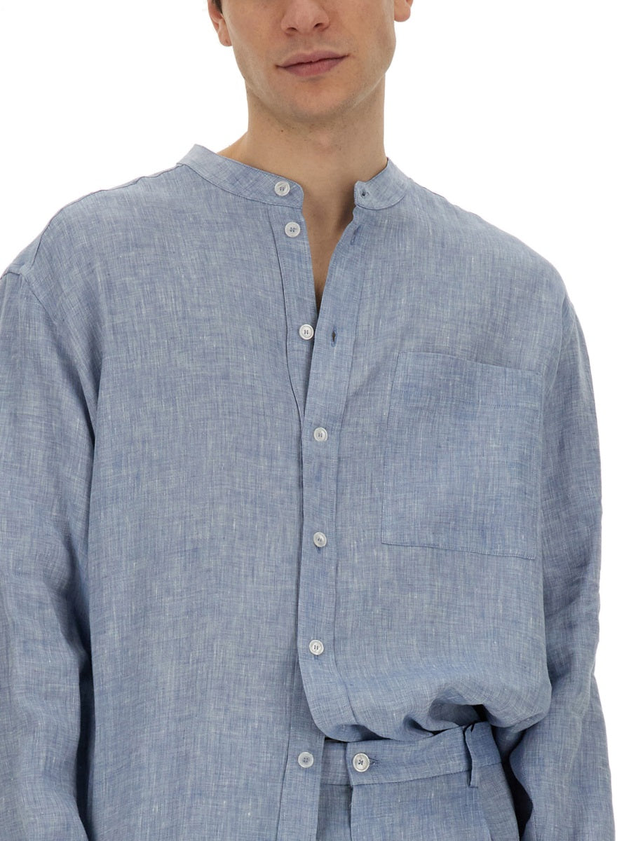 Dolce & Gabbana Men Shirt With Mandarin Collar DOLCE & GABBANA