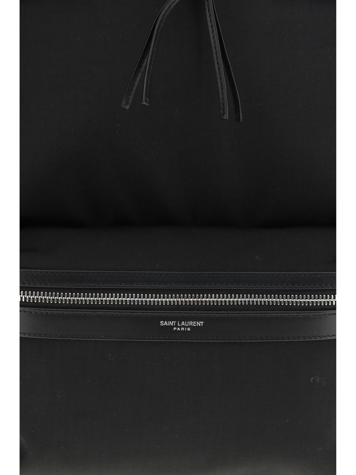 Saint Laurent Men City Backpack In Leather And Nylon
