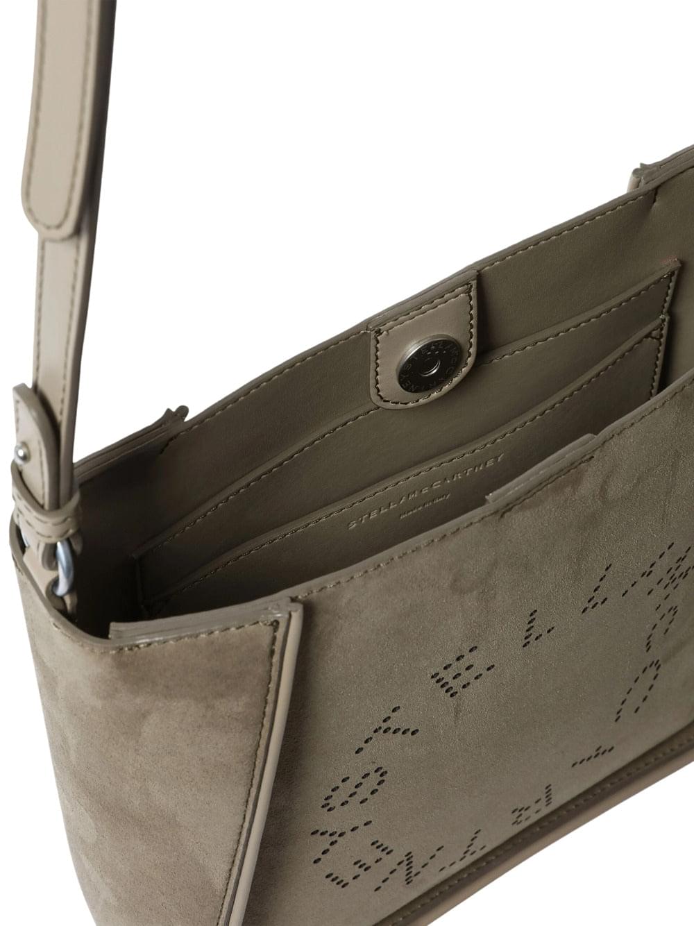 Stella Mccartney Women Alter Suede Shoulder Bag With Piping Details STELLA MCCARTNEY