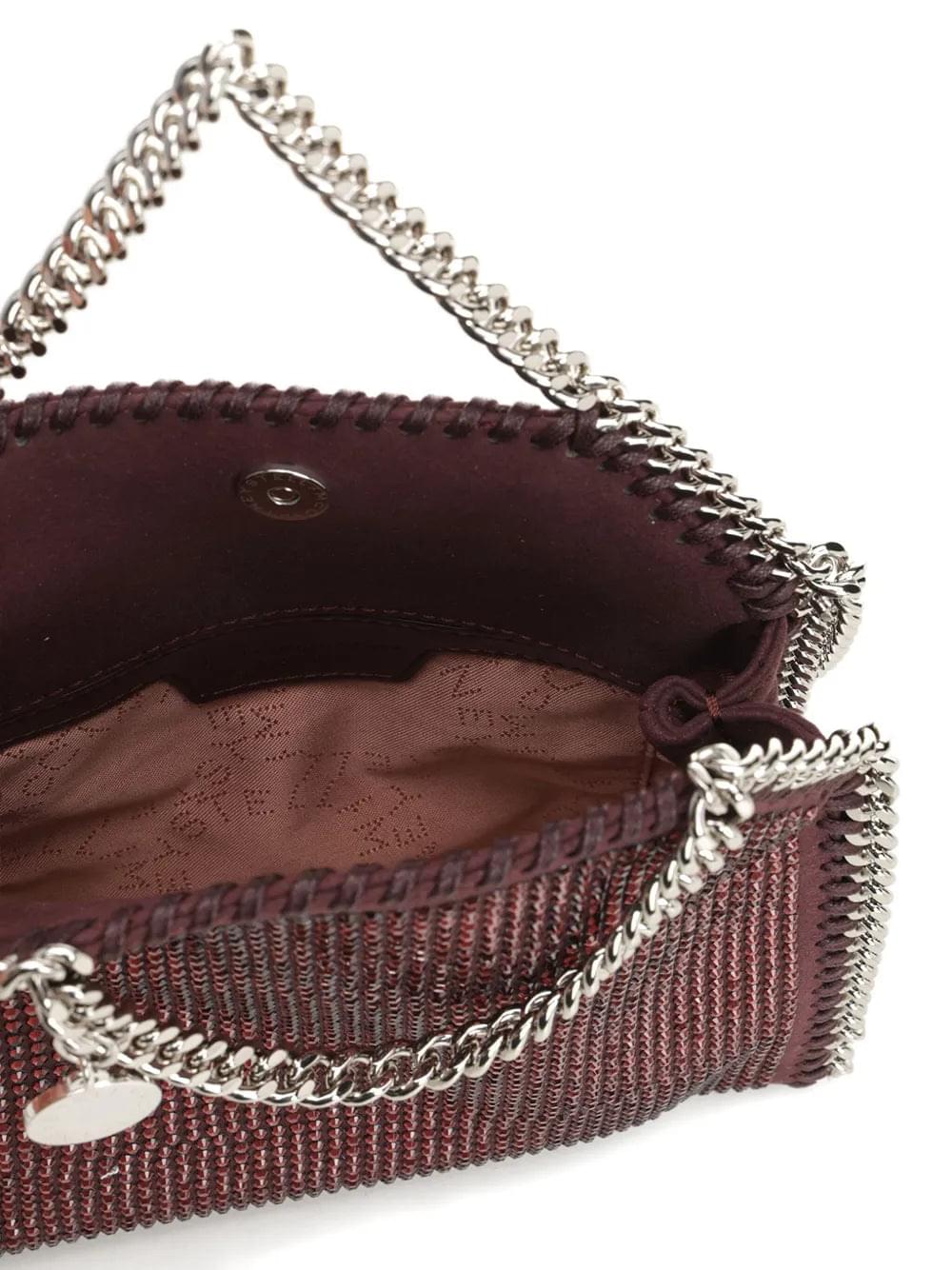 Stella Mccartney Women Falabella Tiny Hotfix Crystals On Alter Suede STELLA MCCARTNEY