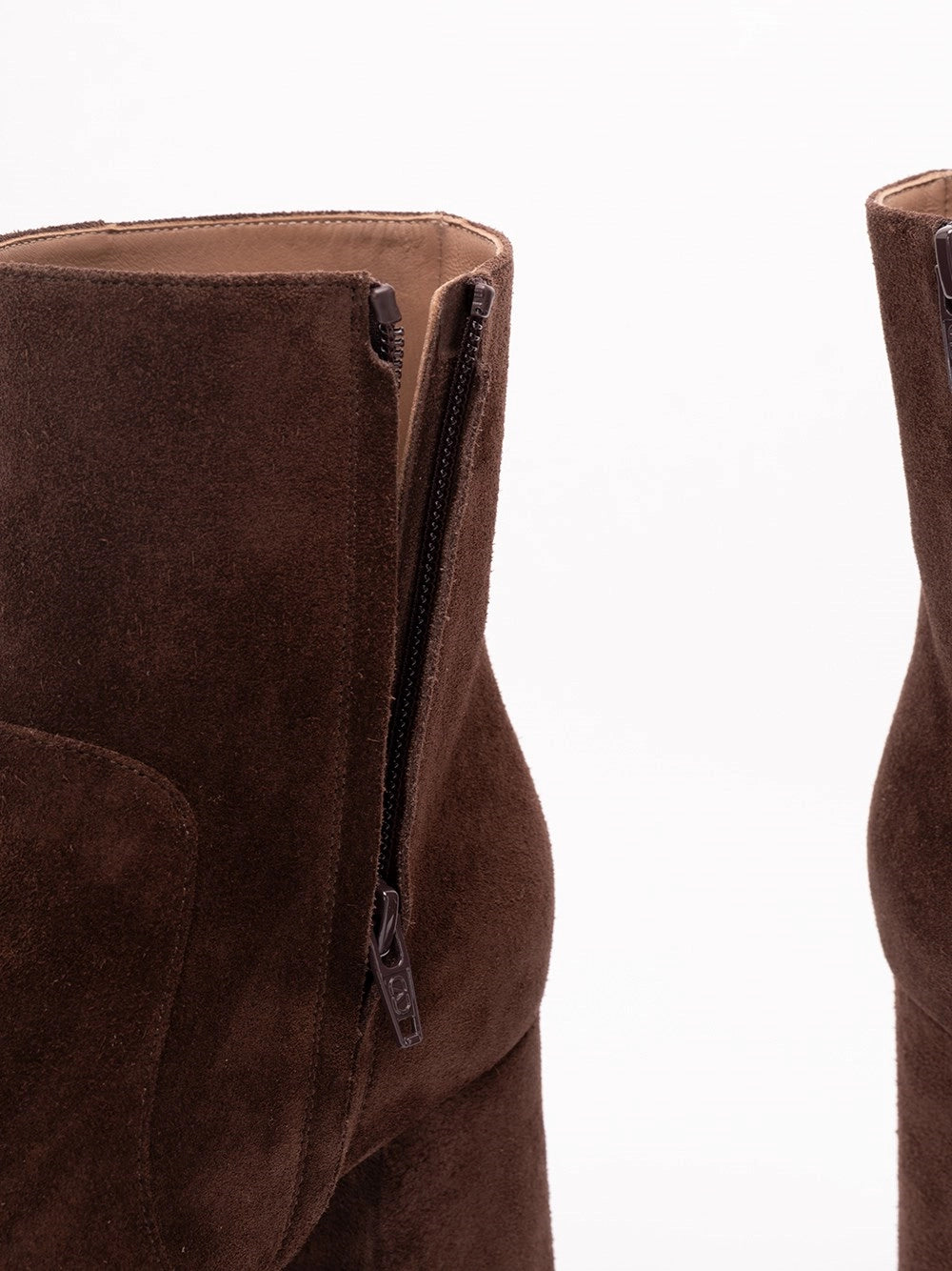 Valentino Garavani Women Fawcette Platform Ankle Boot In Split Leather 90Mm VALENTINO GARAVANI