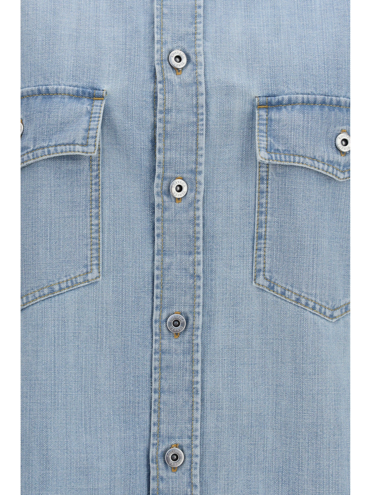 Bottega Veneta Women Sky Bleached Oversize Denim Shirt
