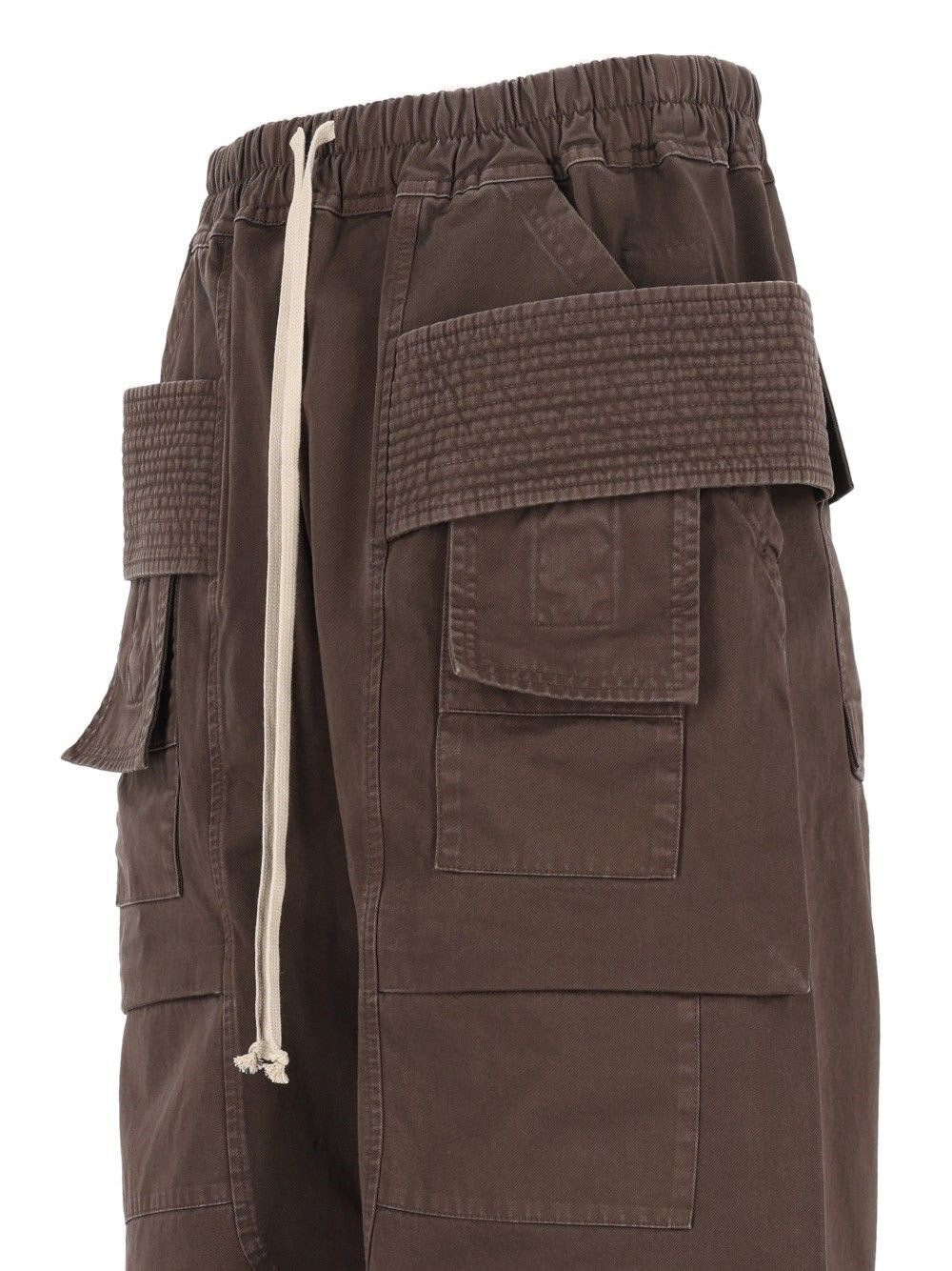 Rick Owens Drkshdw Men Cotton Twill Cargo Pants RICK OWENS